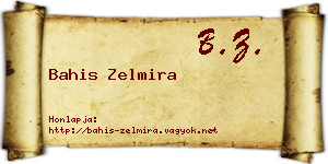 Bahis Zelmira névjegykártya